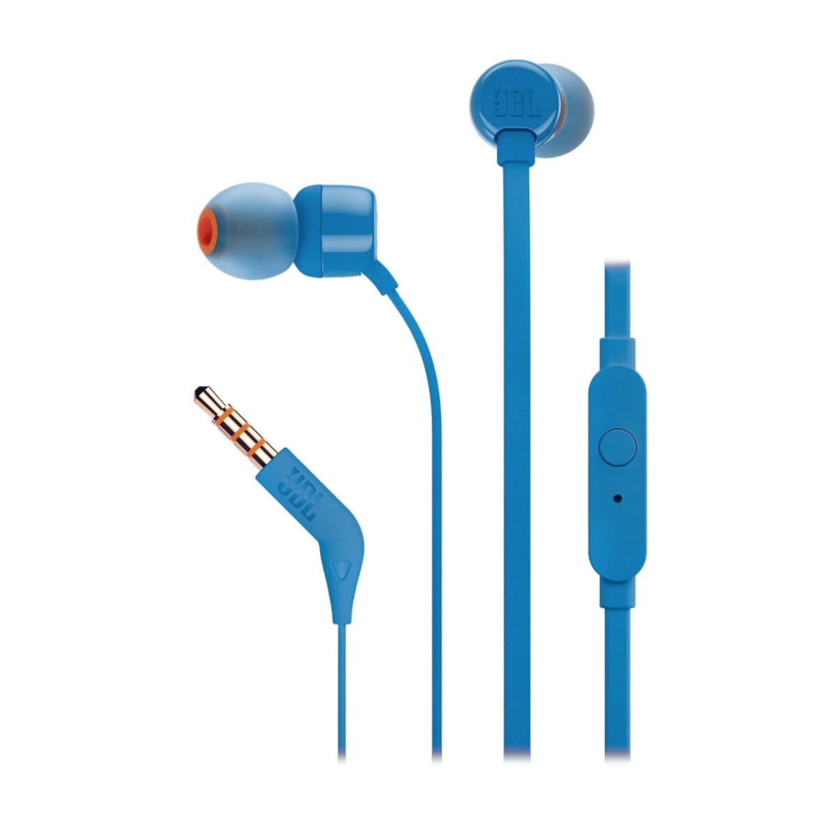 Auriculares com Microfone JBL T110BLU - Azul Azul-1