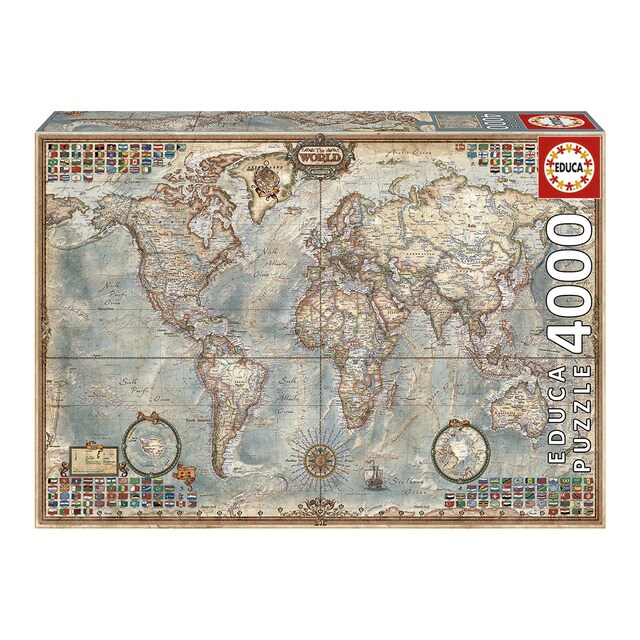 Puzzle El Mundo mapa político modelos surtidos Educa Borrás