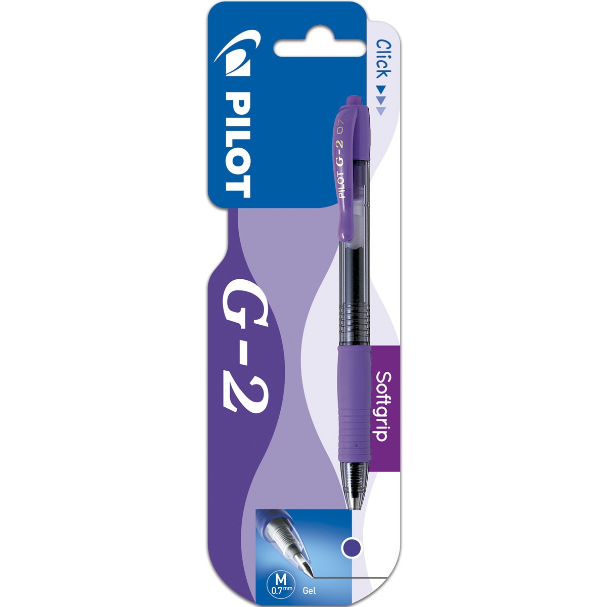 Bolígrafo G-2 Tinta Gel Retráctil Pilot violeta 1