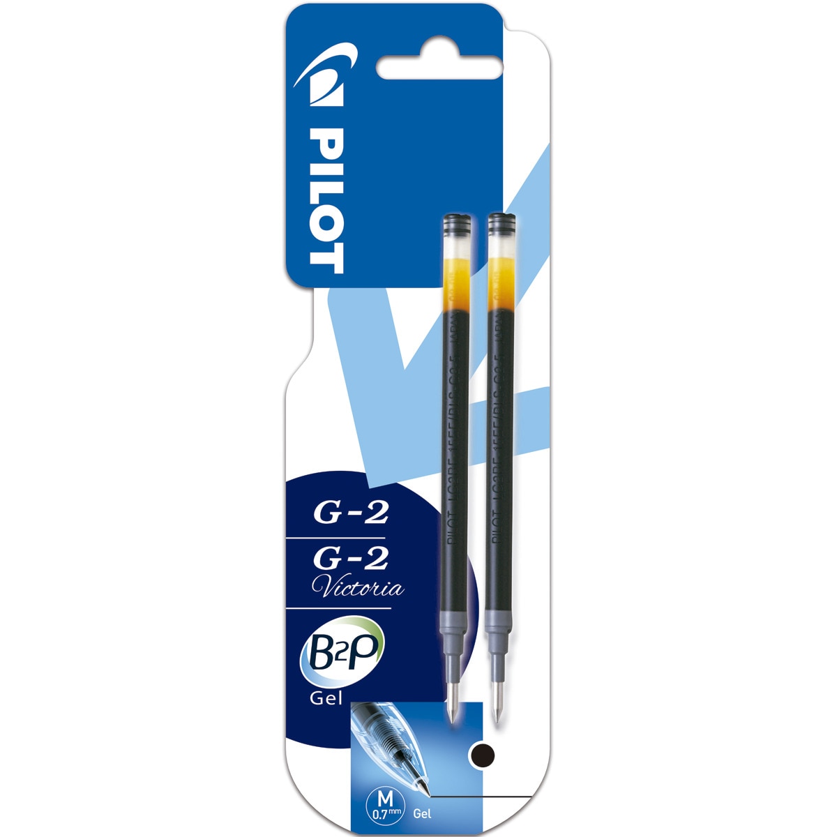 Recarga Caneta Gel (2 Unid.) Pilot preto 1