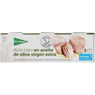 El Corte Inglés Atum Claro em Azeite Virgem Extra Pack 3 lata 180 g