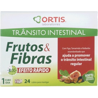 Frutos e Fibras Trânsito Intestinal embalagem 24 unidades - Ortis