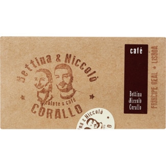 Chocolate Preto com Café embalagem 100 g - Bettina & Niccolò Corallo