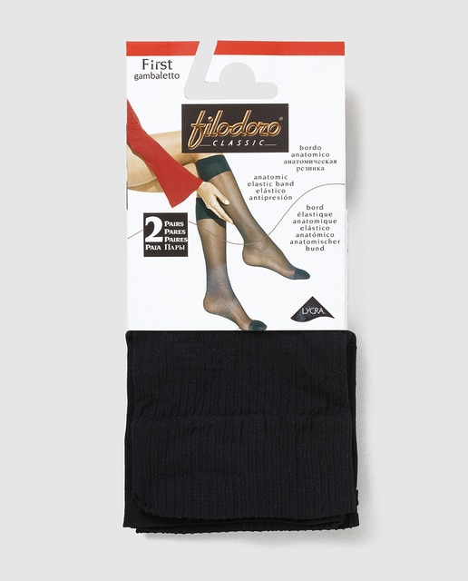 Imagem 0 de Pack de dois pares de minimeias de 40 deniers com elástico antipressão