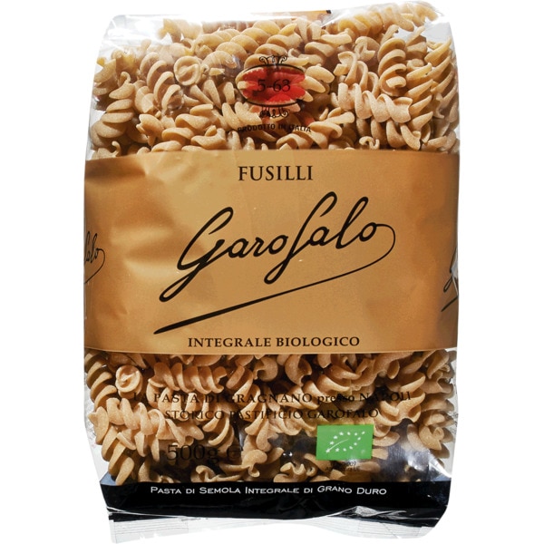 Massa Integral Fusilli Biológica embalagem 500 g