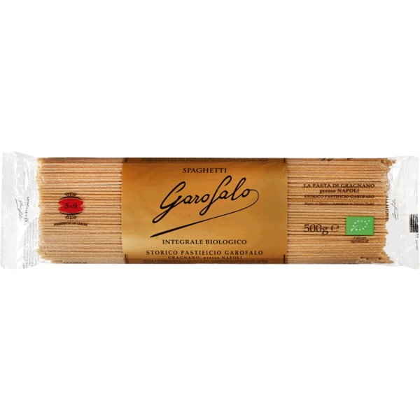 Massa Integral Spaghetti Biológica embalagem 500 g
