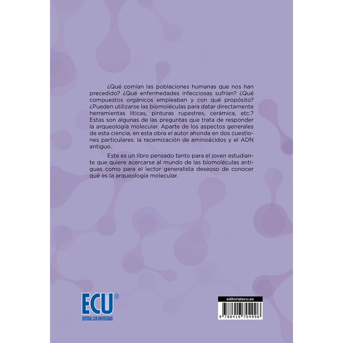 Biomoléculas Antiguas. Una Introducción A La Arqueología Molecular 2