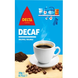 Delta Café Solúvel sem Cafeína Decaf Pack 10 embalagem 20 g