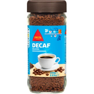Delta Café Solúvel sem Cafeína Decaf frasco 100 g