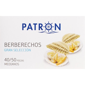 berberechos al natural gran selección 40-50 piezas lata 63 g neto escurrido - Patron