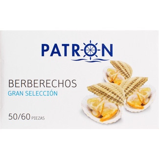 berberechos al natural gran selección 50-60 piezas lata 63 g neto escurrido - Patron