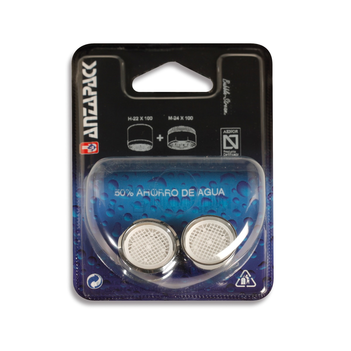 Pack 2 Atomizadores Economizadores M - H Cromado-1