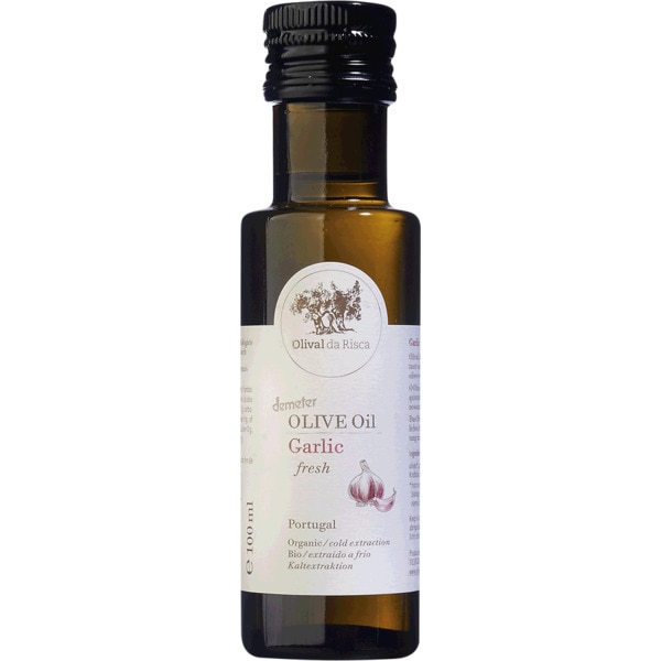 Condimento Azeite Virgem Extra com Alho Biológico garrafa 100 ml