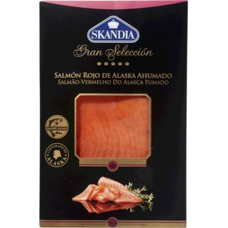 Salmão Fumado Vermelho do Alasca embalagem 80 g - Skandia Gran Selección