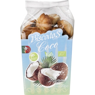 Biscoitos de Coco Biológico embalagem 220 g - Próvida