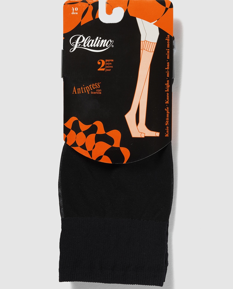 Imagem 0 de Pack de dois pares de minimeias de 40 deniers de mulher Platino