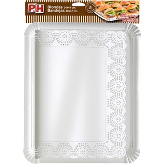 blonda 34x41 con bandeja de cartón 30x37 estuche 5 unidades - P&h