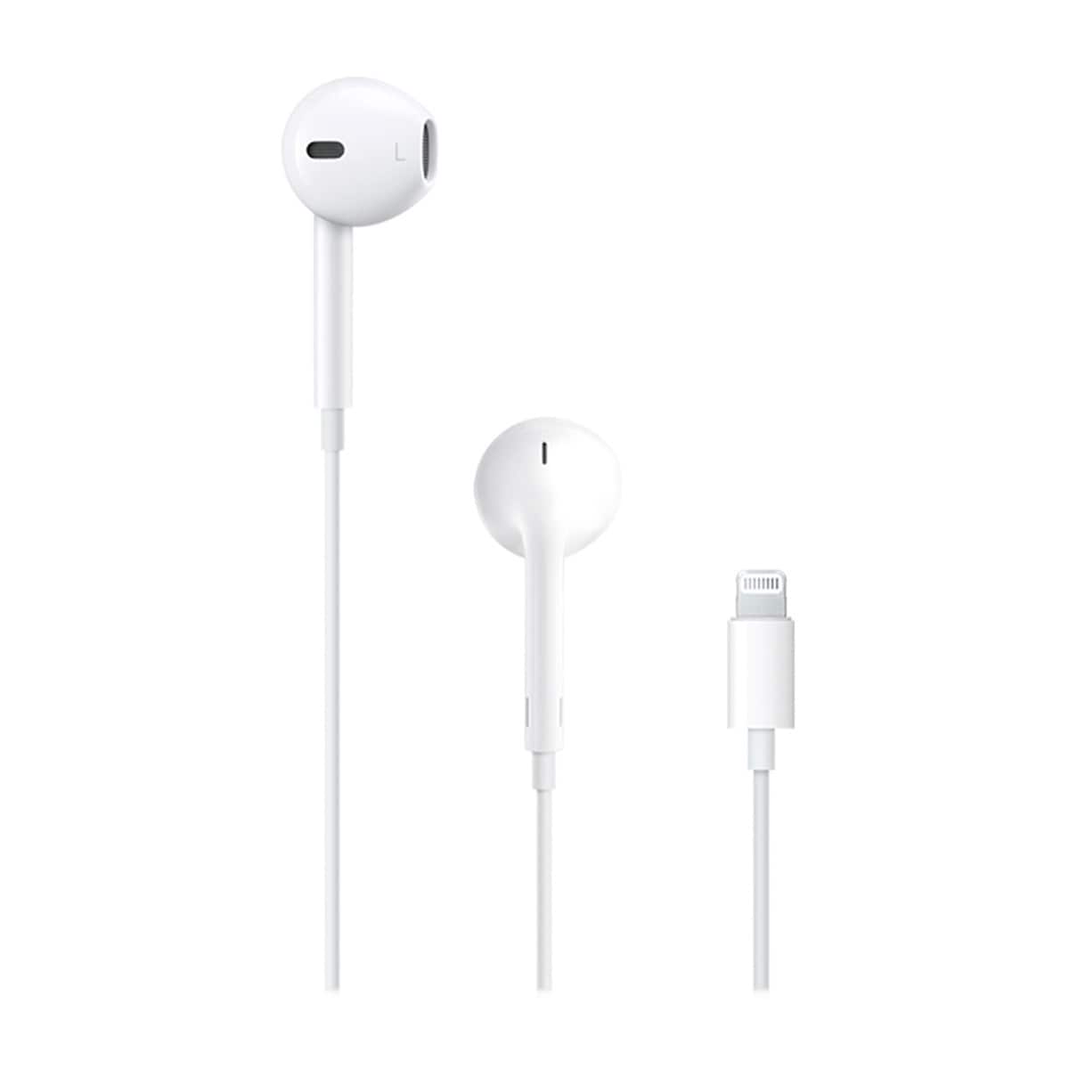 Auriculares de botón Apple EarPods con conector Lightning Blanco-1