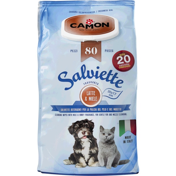Toalhitas para Cão e Gato embalagem 100 unidades