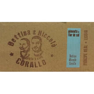 Chocolate Preto com Pimenta e Flor de Sal embalagem 100 g - Bettina & Niccolò Corallo
