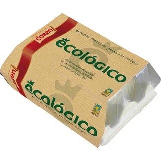 huevos ecológicos estuche 6 unidades - Coren