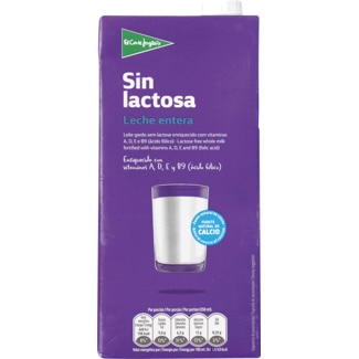 Leite Gordo sem Lactose embalagem 1 L - El Corte Inglés