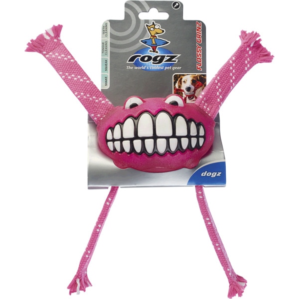 Brinquedo para Cão Flossy Dental Rosa embalagem 1 unidade