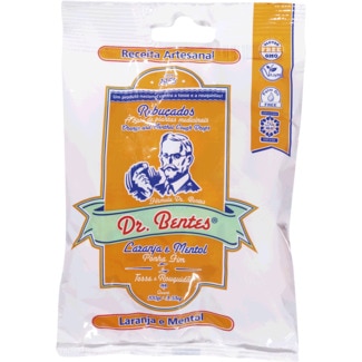 Rebuçados de Laranja e Mentol sem Glúten embalagem 100 g - Dr. Bentes