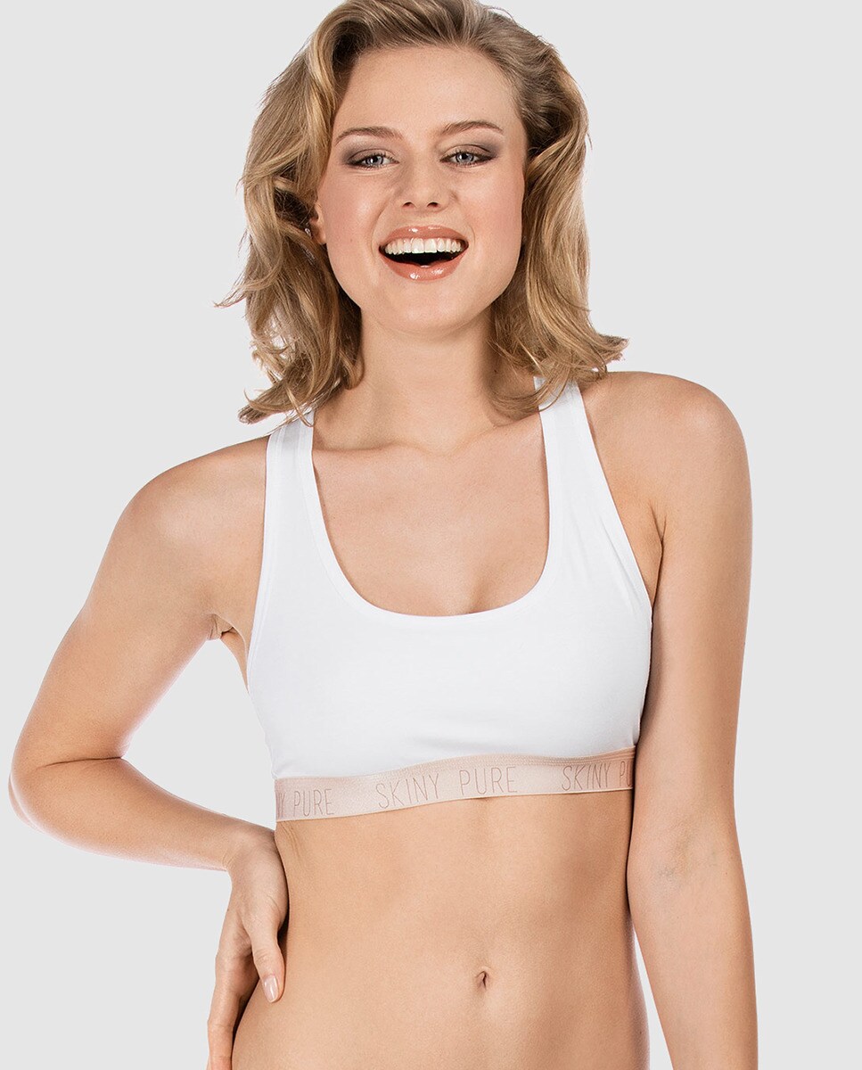 Skiny - Sujetador De Mujer Tipo Top Sin Aro