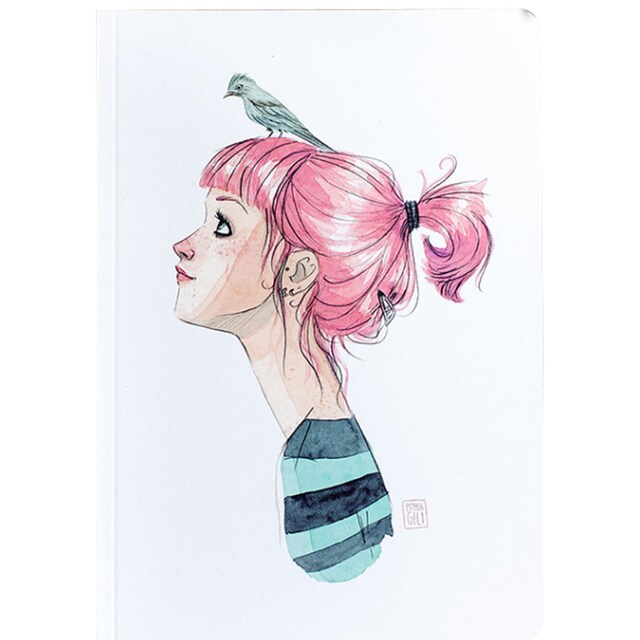 Imagem 0 de Caderno Cuquiland Esther Gili Pássaros na Cabeça