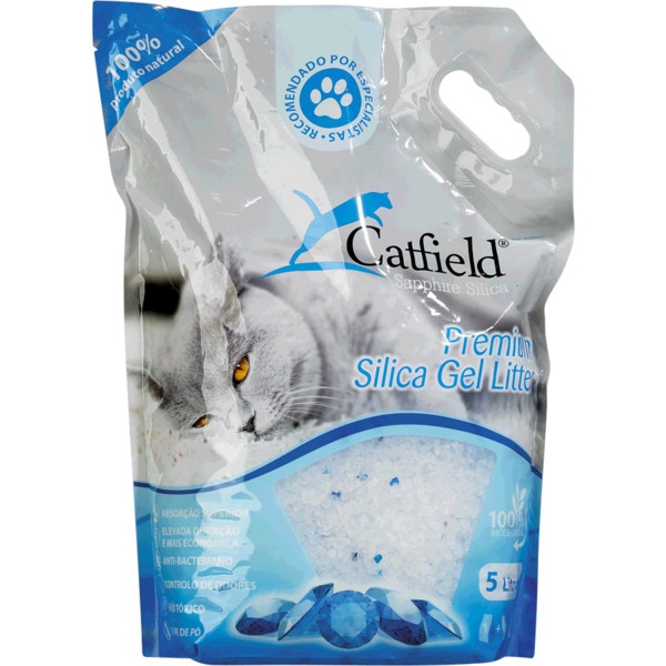 Areia para Gato Gel Sílica embalagem 5 L