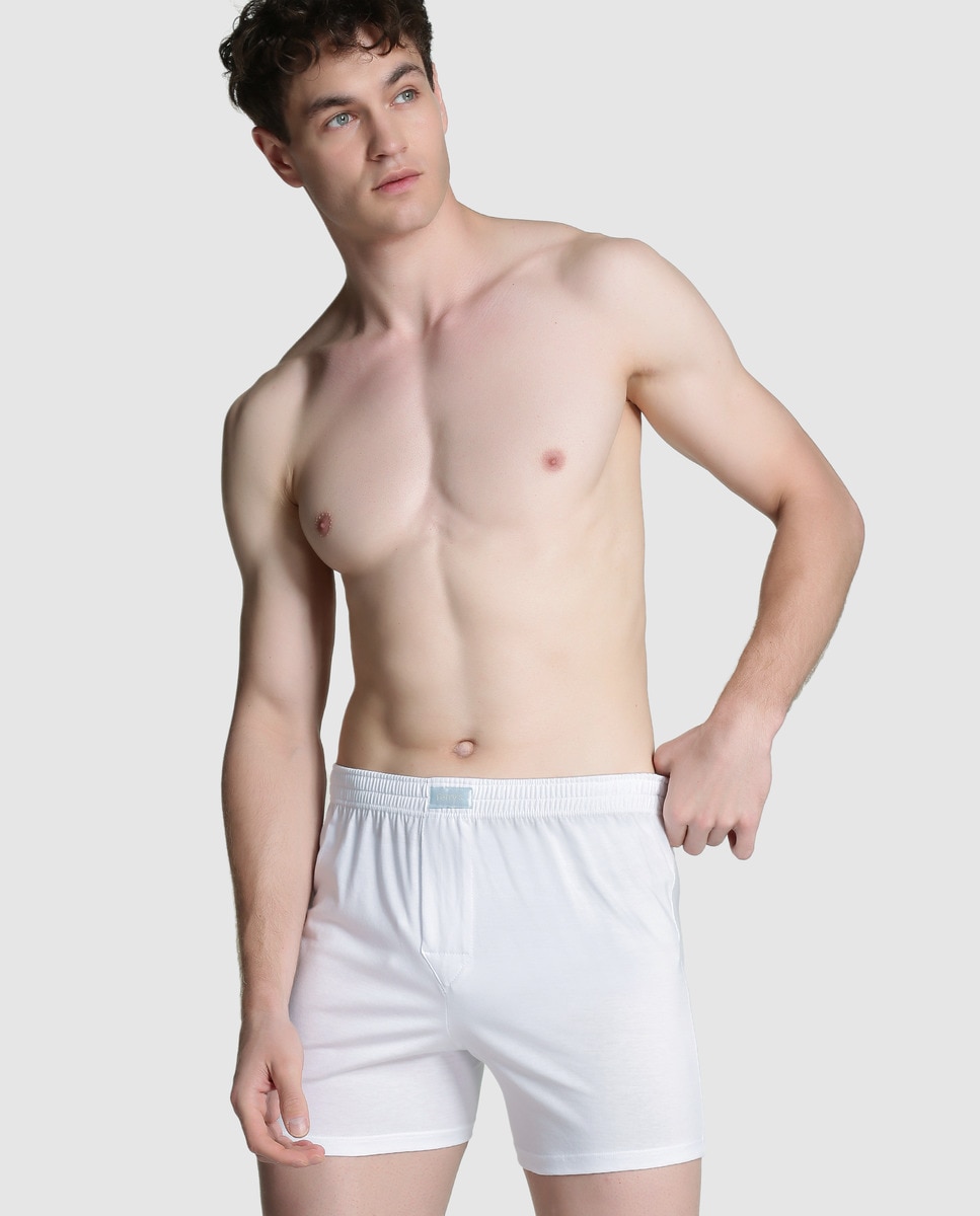 Imagem 0 de Boxers de malha de homem Ferrys brancos