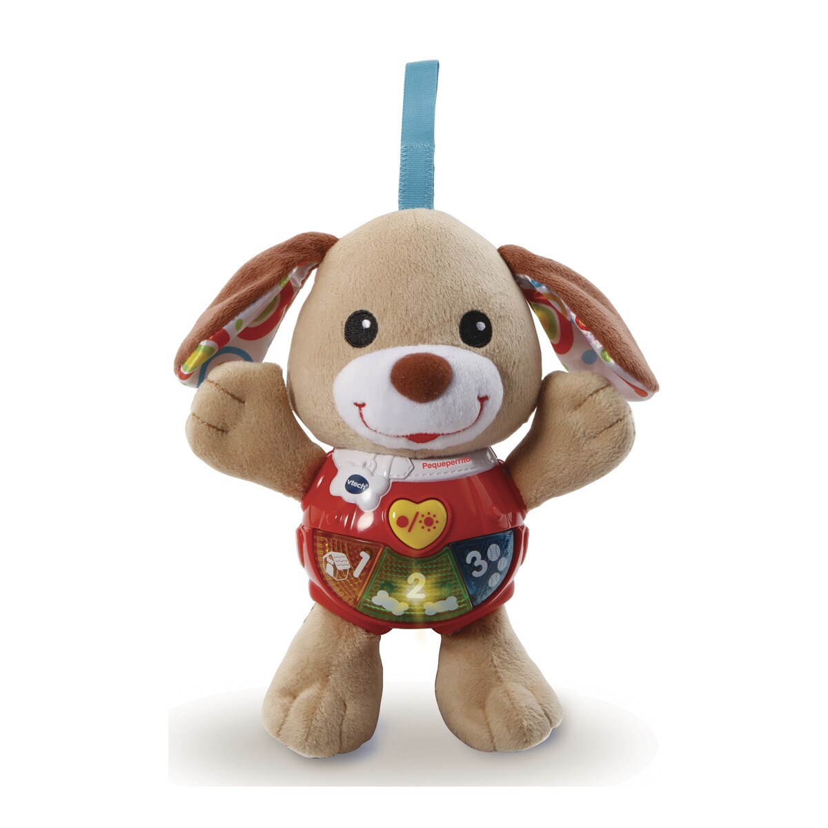 Peluche interactivo Pequeperrito, con canciones, voces y actividades que estimulan al bebé VTech Baby 2