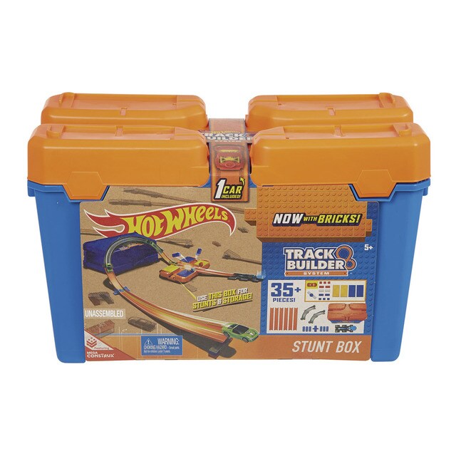 pista de carreras hot wheels track builder mega caja 3 en 1