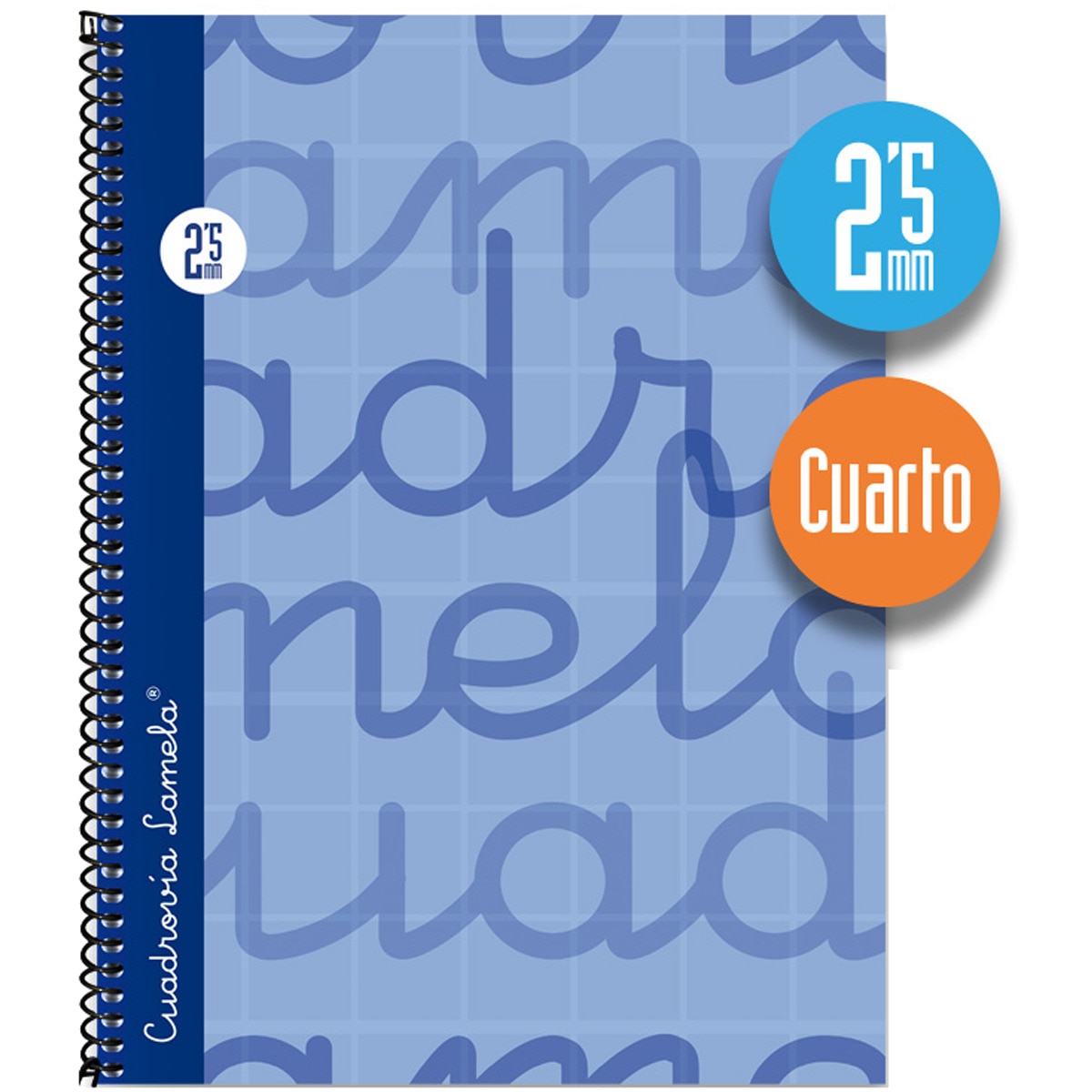 Imagem 0 de Caderno Espiral Lamela Tamanho Quatro 80 Folhas Cuadrovía 2,5 mm Capa Dura