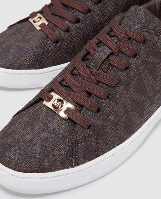 Zapatillas deportivas de mujer en color marrón con estampado de logo · Michael  Michael Kors · El Corte Inglés