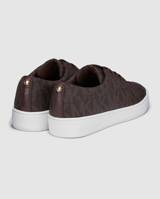 Zapatillas deportivas de mujer en color marrón con estampado de logo · Michael  Michael Kors · El Corte Inglés