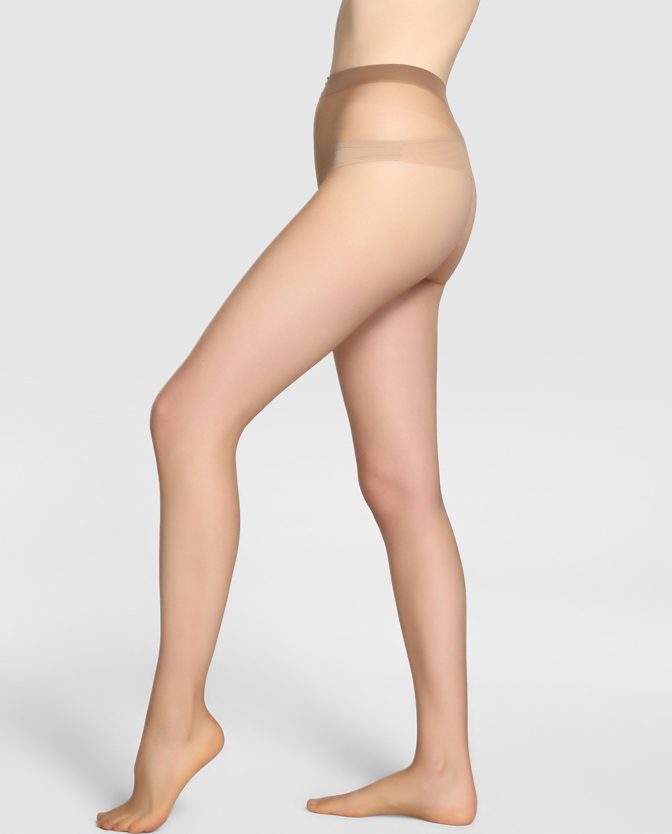 Collants de verão de 8 deniers com efeito bronzeado de mulher Filodoro Taupe-3
