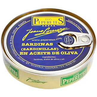 sardinilla en aceite de oliva de 5/7 piezas lata 90 g neto escurrido - Los Peperetes