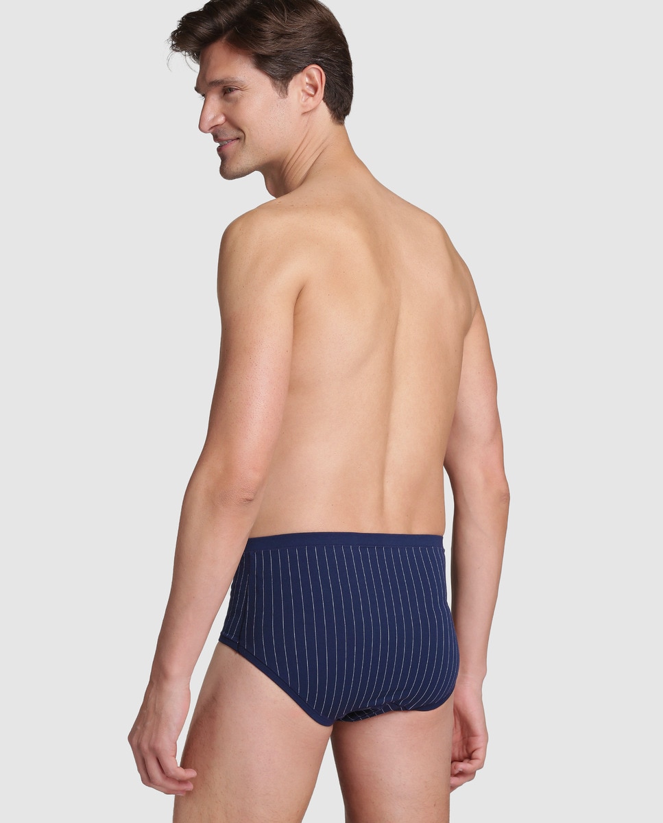 Slip de hombre ZD azul con rayas · ZD · El Corte Inglés