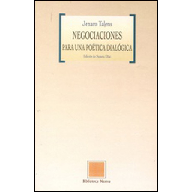 Imagem 0 de Negociaciones: Para una poética dialogada(Tapa blanda)