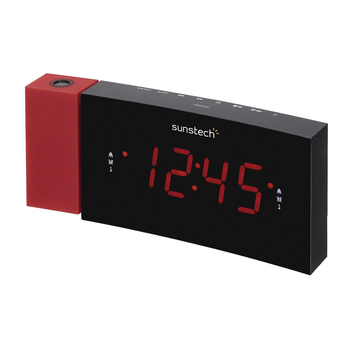 Radio despertador Sunstech FRDP3 Rojo / Negro-1