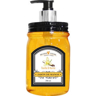 jabón líquido de manos Vainilla & Karité dosificador 500 ml - Becasan Nature