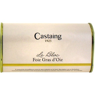 foie gras de oca en bloc lata 200 g - Castaing