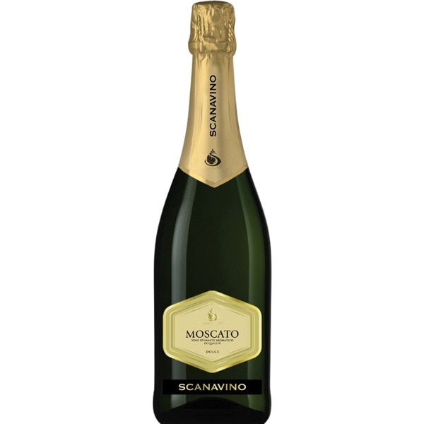 vino blanco moscato espumante de Italia botella 75 cl