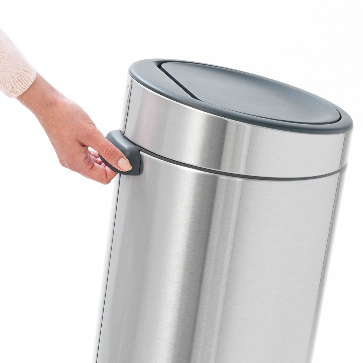 Balde do Lixo de Aço Touch Bin 30 L Prata-2