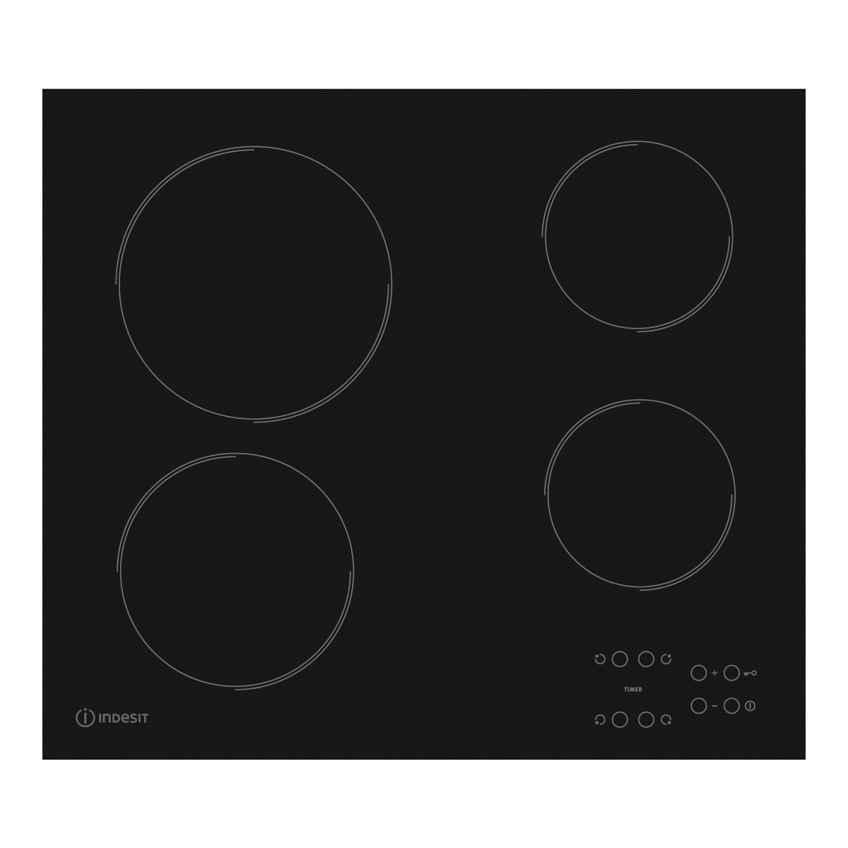 Imagen 0 de Placa vitrocerámica Indesit 4 zonas de cocción - RI 161 C (ES)