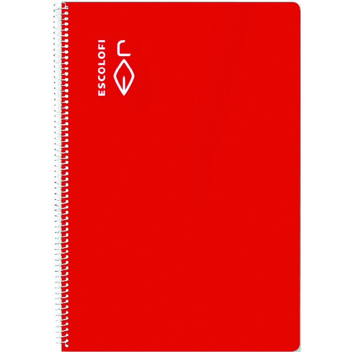 Cuaderno Espiral Cuarto 50 hojas 70 gramos Milimetrado 3x3x16 Tapa Dura Rojo-1