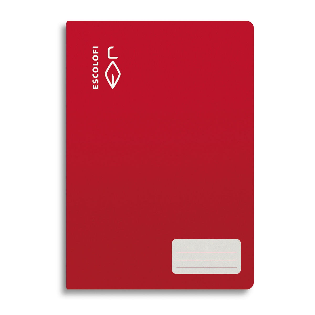Libreta Grapada A4 32 hojas 70 gramos Cuadrícula 4x4 Tapa Blanda Rojo-1