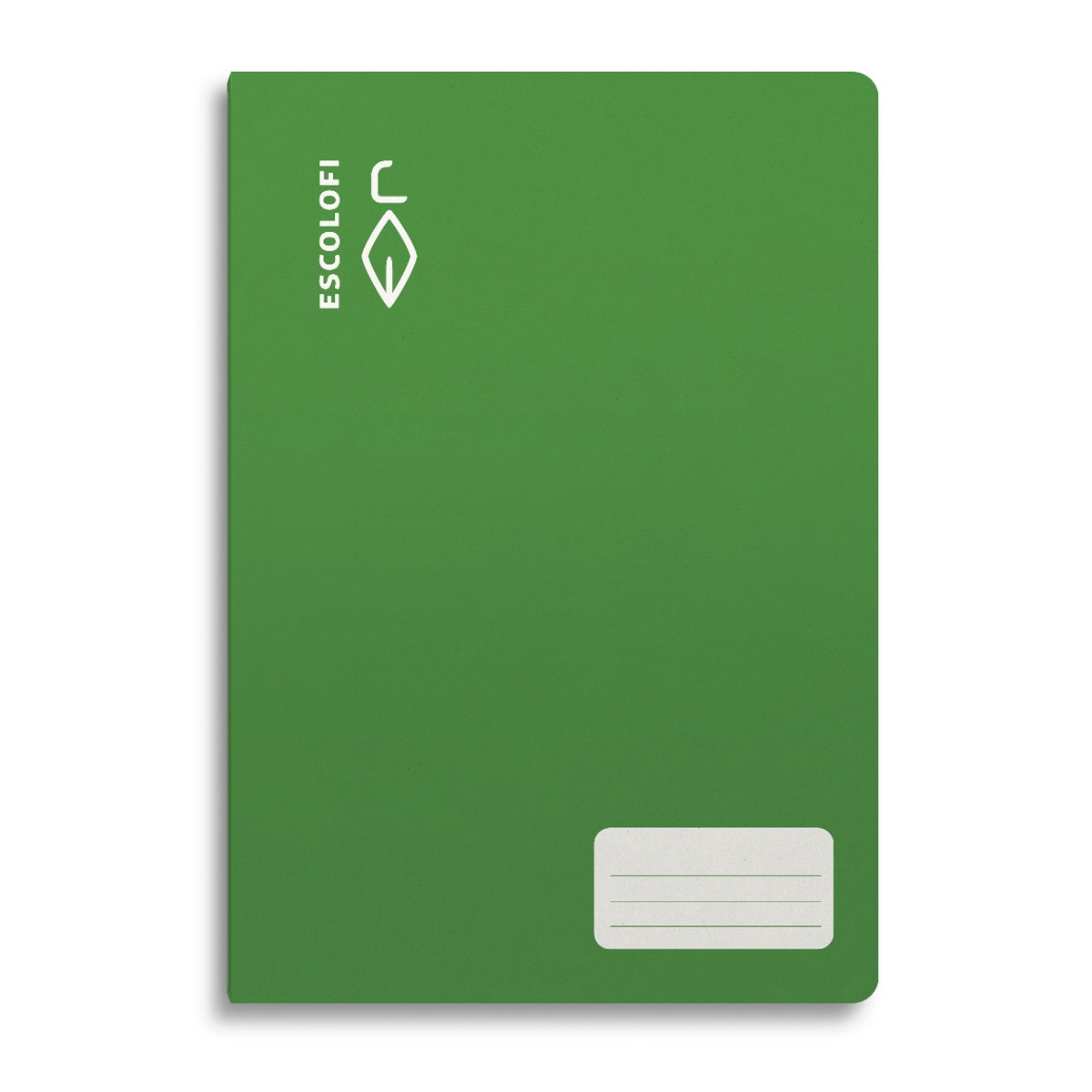 Bloco Agrafado A4 32 folhas 70 gramas Quadriculadas 8 x 8 Capa Flexível Verde-1